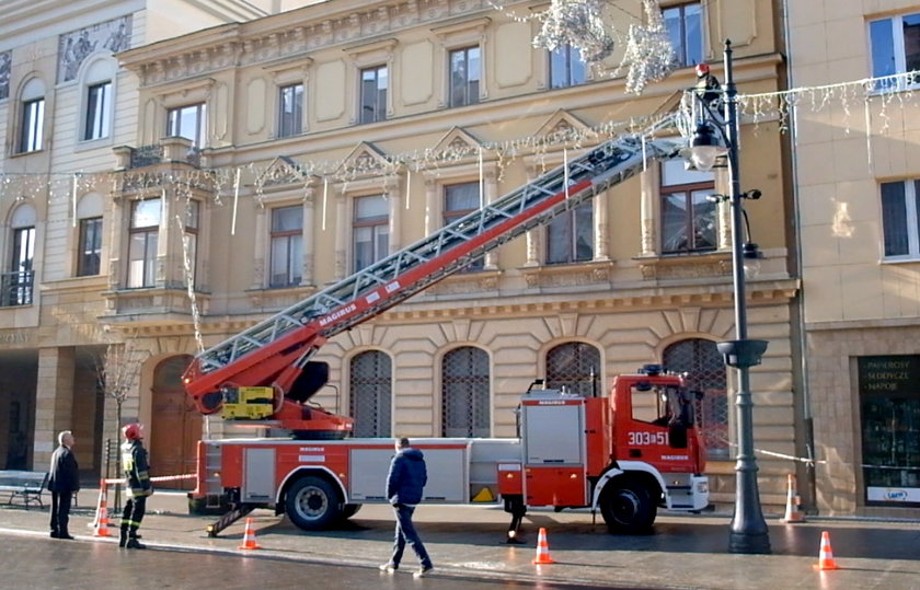 straż pożarna na Piotrkowskiej