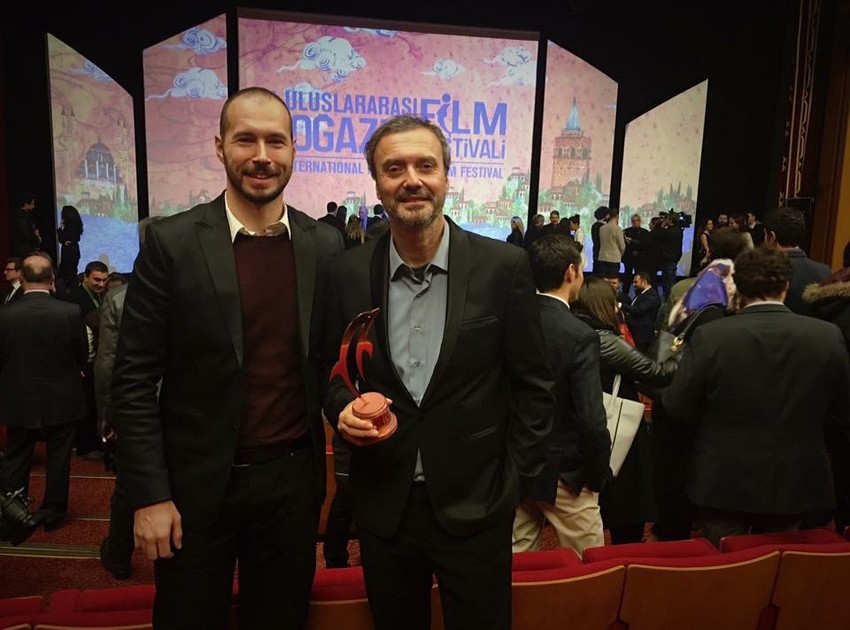 Ivan Marinović i Nikola Ristanovski sa nagradom