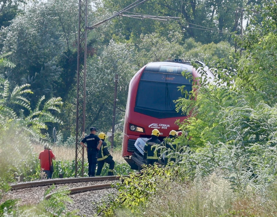 Mesto saobraćajne nesreće u Lazarevcu