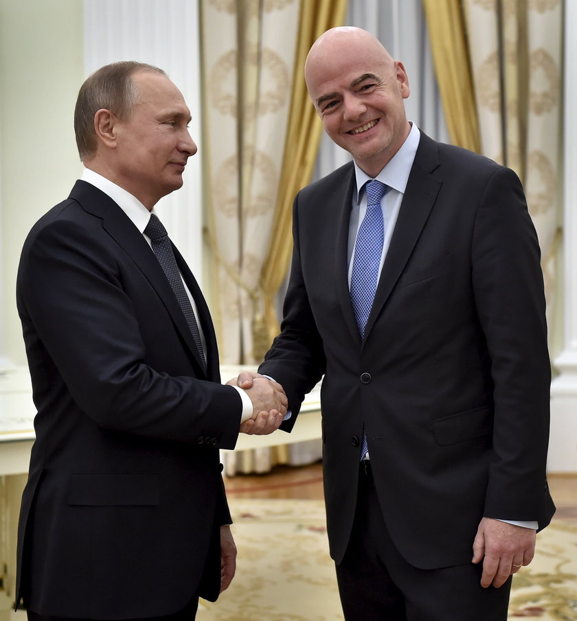 Władimir Putin rozmawiał z Giannim Infantino w sprawie MŚ 2018 w Rosji