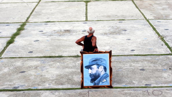 W oczekiwaniu na demonstrację poparcie Fidela Castro, 2006 r