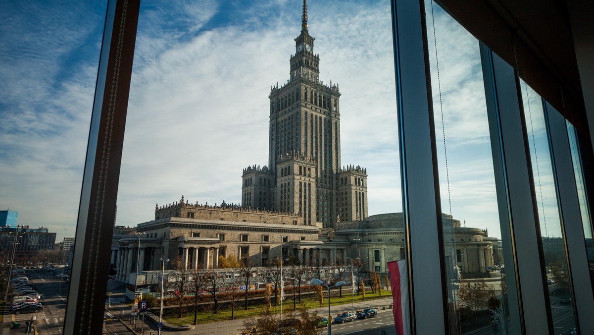 Warszawa Panorama Pałac Kultury i Nauki