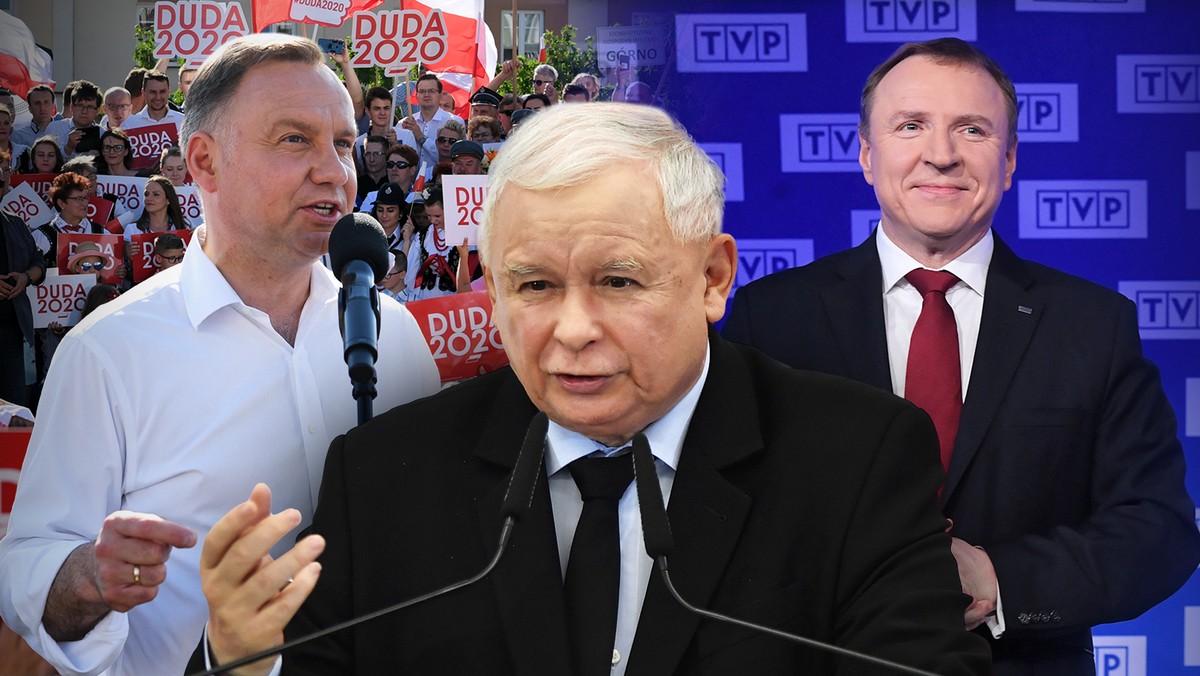 Andrzej Duda, Jarosław Kaczyński i Jacek Kurski