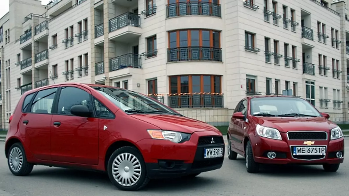 Mitsubishi Colt Chevrolet Aveo