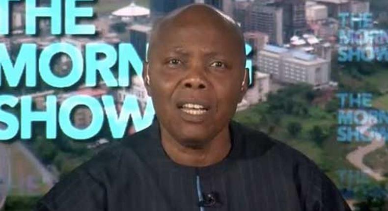 SelF-acclaimed Labour Party National Chairman, Callistus Uju Okafor. [AriseTV]