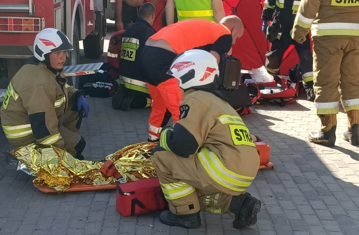 Wypadek pod kościołem w Radostowie