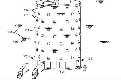 Amazon chce opatentować futurystyczną wieżę dla dronów dostawczych