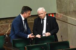 Michał Dworczyk i Jarosław Kaczyński