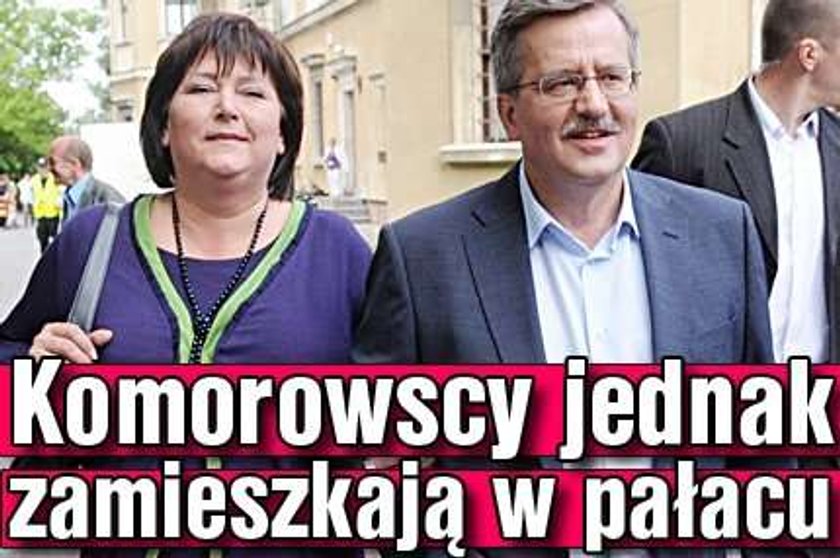 Komorowscy jednak zamieszkają w pałacu!