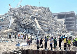 Srušio se neboder posle zemljotresa, Bagkok, Tajland