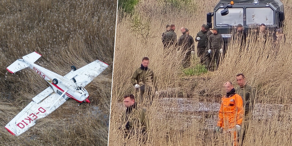 Wojsko zajmie się wrakiem cessny.