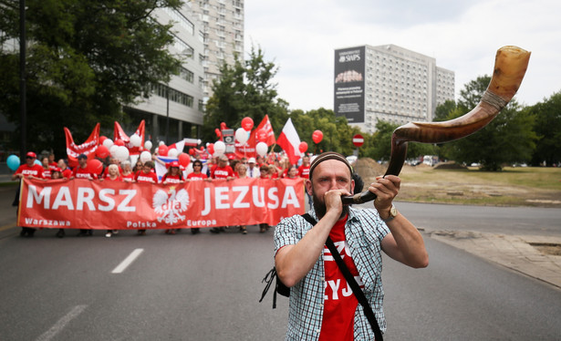 Ogólnopolski Marsz dla Jezusa na ulicach Warszawy