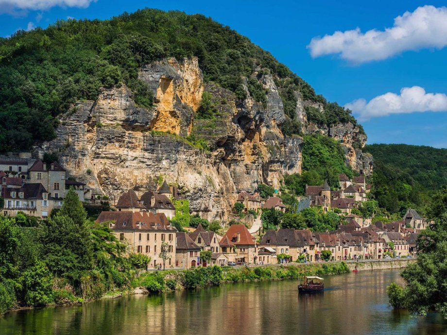 LA ROQUE-GAGEAC, FRANCE: Built into the cliffs that line the Dordogne River in southern France, La Roque-Gageac is billed as one of the country's most beautiful villages, and it's still somewhat of a hidden gem. Wander through the village and admire its greenery, or catch a boat tour for a scenic ride.