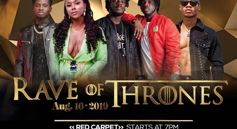 KiDi, Kuami Eugene, Dope Nation & Veana Negasi for Rave of Thrones