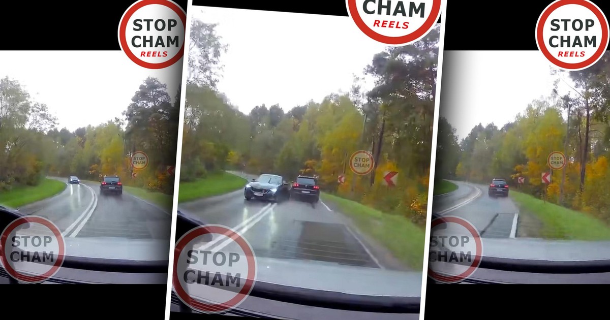 Popis "mistrza kierownicy" nieomal zakończył się tragedią. "Na szmer lakieru"