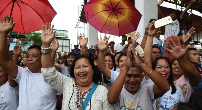 The bells arrived in Balangiga late Friday ahead of an official handover ceremony on Saturday,sparking joy in the town