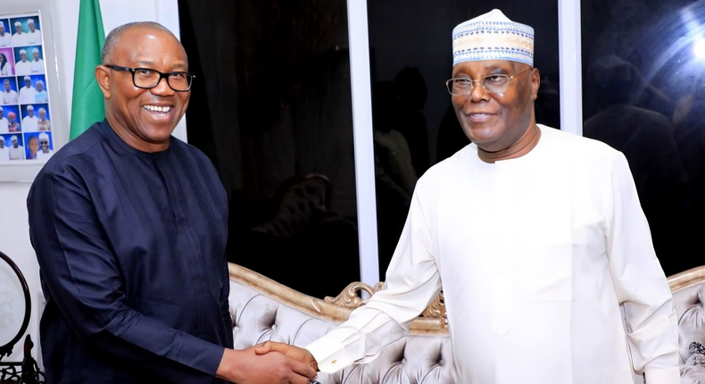 Atiku Abubakar and Peter Obi [Facebook]