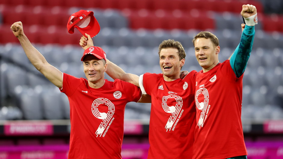 Robert Lewandowski, Manuel Neuer i Thomas Mueller