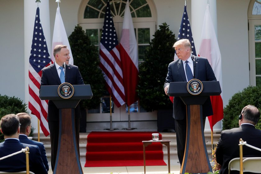 U.S. President Trump and Poland's President Duda hold joint news conference at the White House in Wa