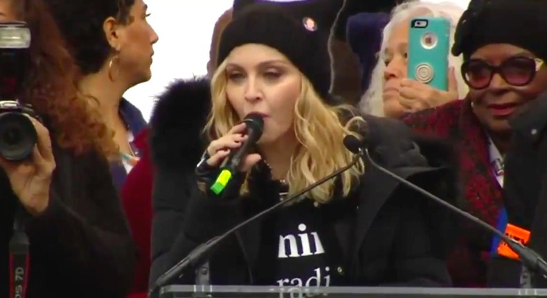 madonna women's march on washington