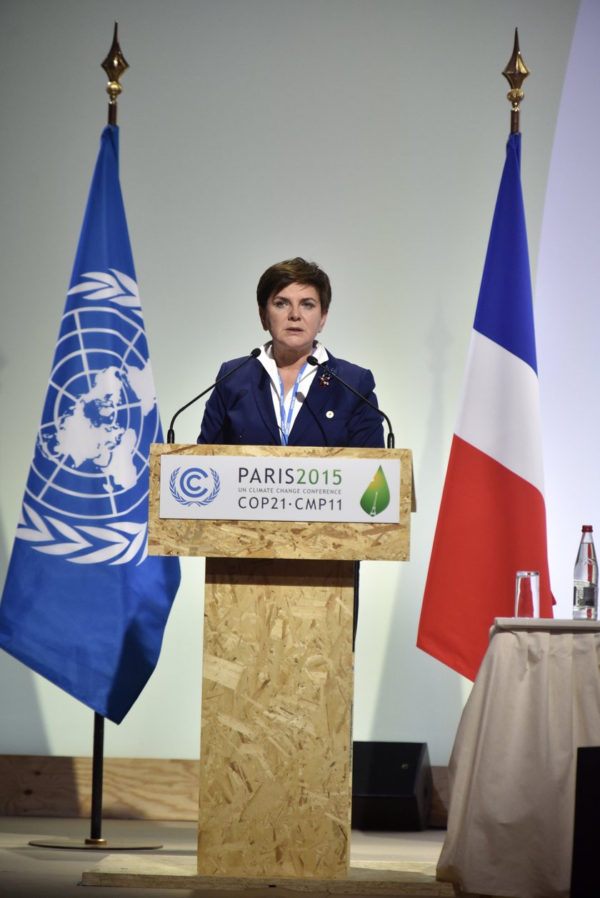 Premier Beata Szydło na szczycie klimatycznym w Paryżu