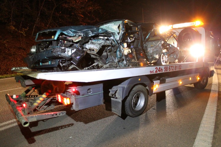 Wypadek w Rekowie Dolnym po pościgu policji
