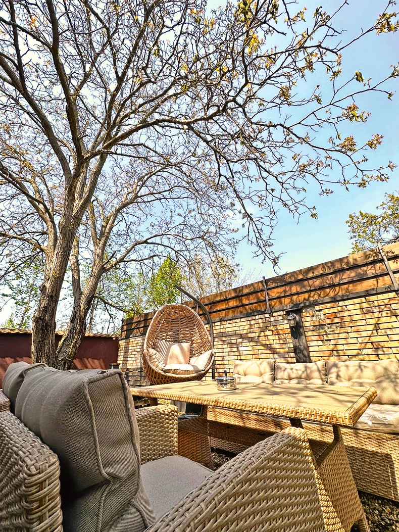 Dvorište u domu pevačice Marije Mikić