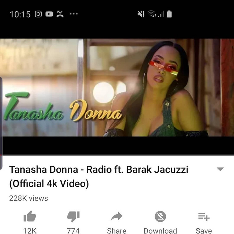 Tanasha Donna and Barack Jacuzzi in Radio Video 