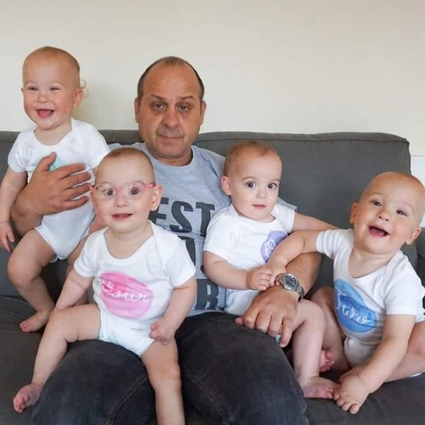 Chory na koronawirusa ojciec czworaczków walczy o życie w szpitalu