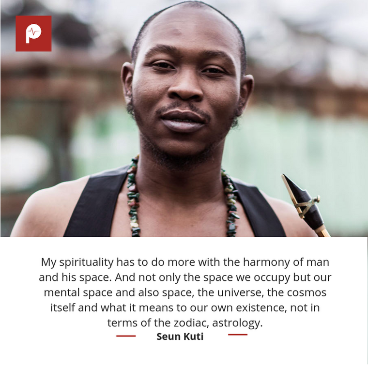 Seun Kuti expresses his thoughts on spirituality (dachstock) 