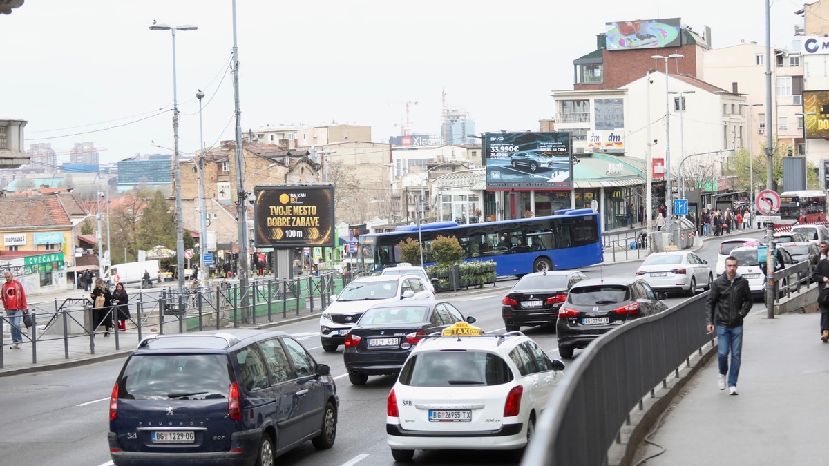 Terazijski tunel gužva u saobraćaju