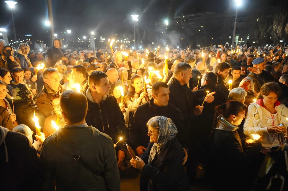 Masovno: Plato ispred Hrama bio je tesan