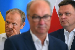 Włodzimierz Czarzasty, Donald Tusk i Szymona Hołownia