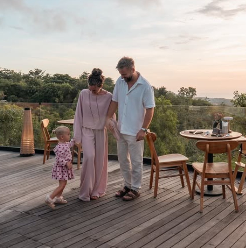 Adriana Kadar sa porodicom