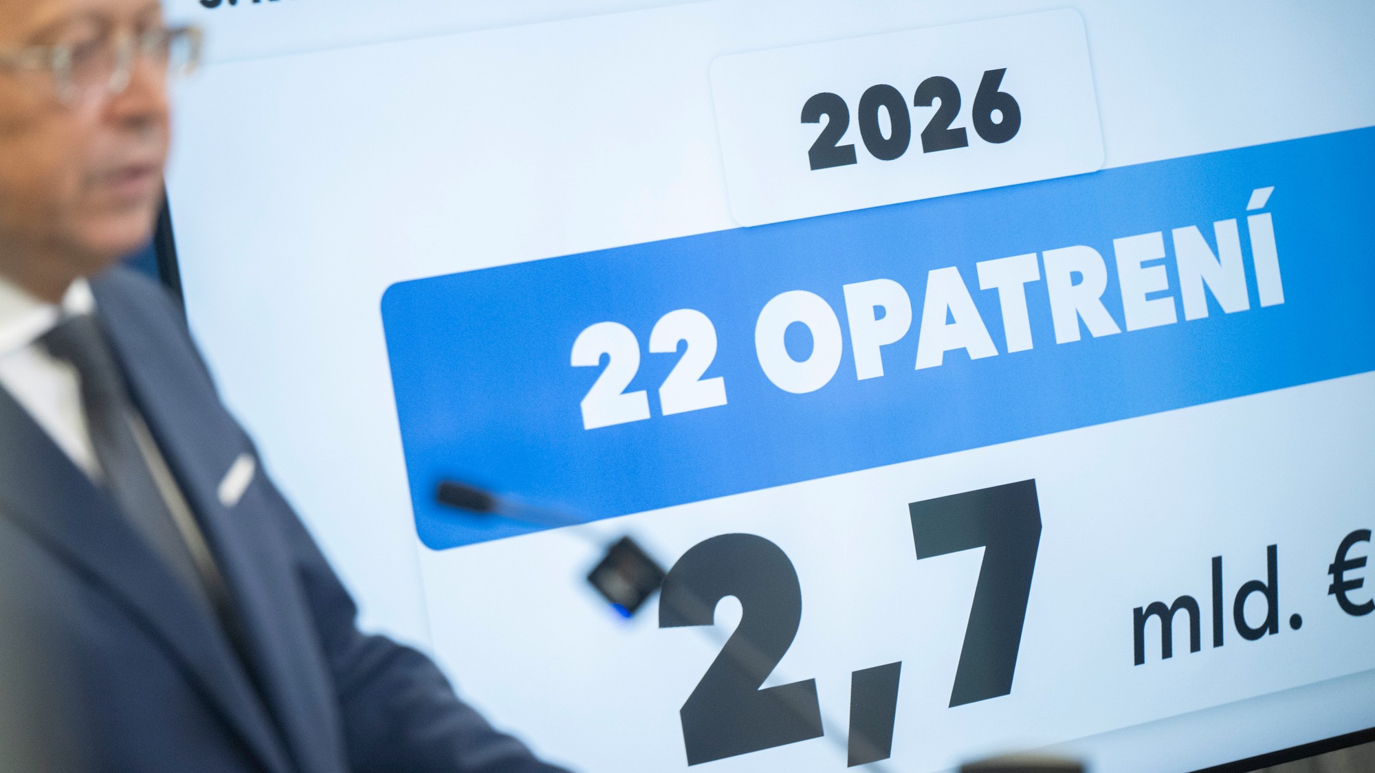 Minister financií SR Ladislav Kamenický predstavil konsolidačné opatrenia na rok 2026.