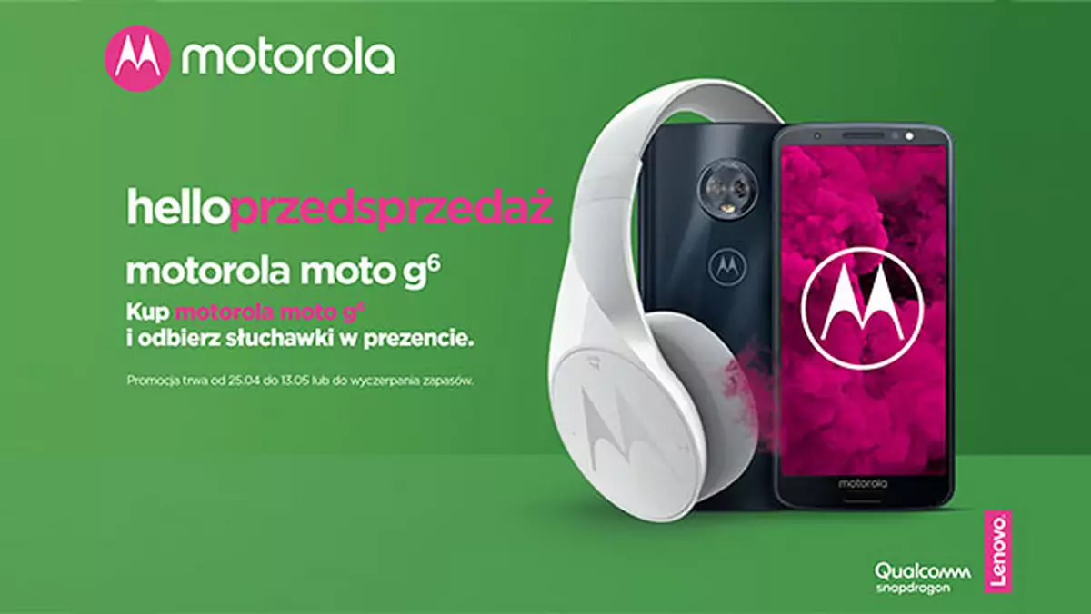 Motorola moto G6 - rusza przedsprzedaż nowego smartfona