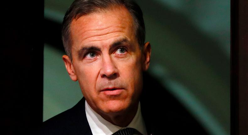 Mark Carney, Governor of the Bank of England attends the quarterly Inflation Report press conference at the bank in London, Britain February 2, 2017