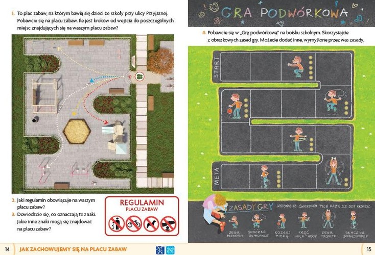 Gra podwórkowa w 'Naszym Elementarzu'