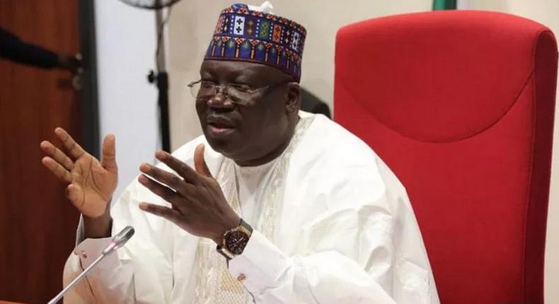 The hate bill speech was first introduced during the eight Senate, and recently reappeared at the ninth Senate led by Ahmed Lawan (pictured) [PM News]