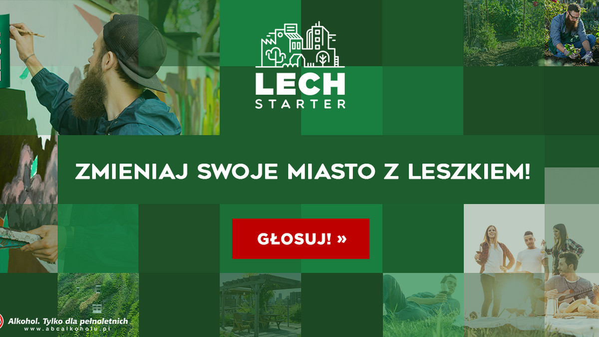 Rozpoczyna się kolejny etap programu LECHSTARTER, w którym Leszek Chmielewski przygotował aż milion złotych na realizację lokalnych pomysłów zmieniających polskie miasta – integrujących ludzi i uatrakcyjniających miejską przestrzeń. Spośród 44 projektów biorących udział w głosowaniu internauci wybiorą 15 zwycięskich inicjatyw, głosując na stronie www.lechstarter.pl. Głosy można oddawać do 8 maja br.