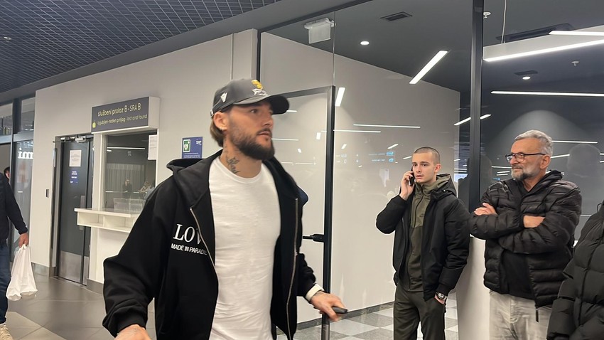 Anastasija Ražnatović i Nemanja Gudelj stigli u Beograd