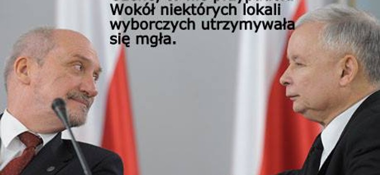 Biedroń obiecuje tęcze, a Macierewicz znów mówi o sztucznej mgle. MEMY DNIA