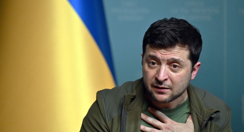 Ukrainian President Volodymyr Zelensky.