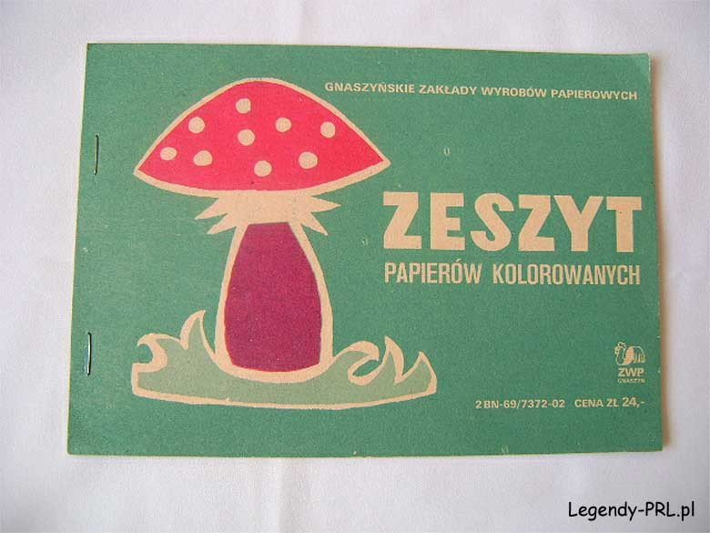 Zeszyt papierów kolorowych