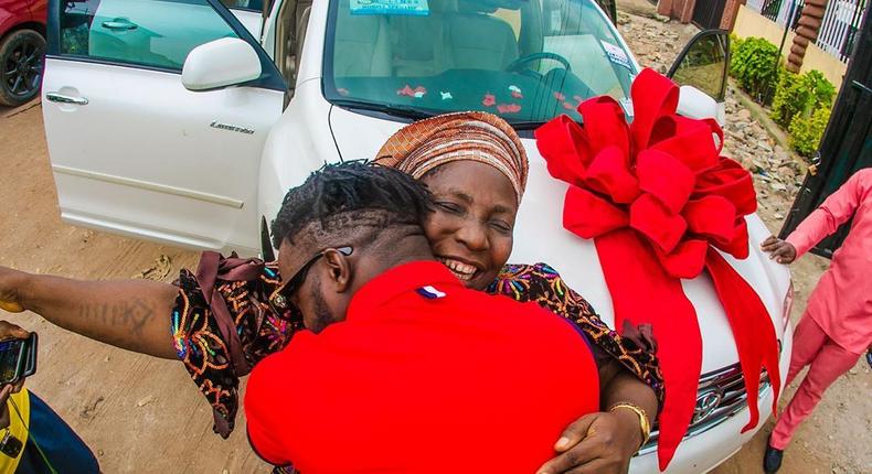 DJ Kaywise presents SUV to his mother [Instagram/DJKaywise]