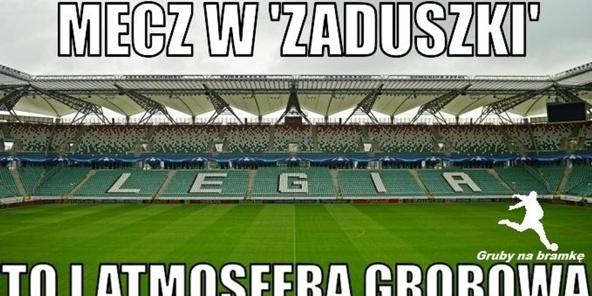 Mecz Real-Legia. Memy