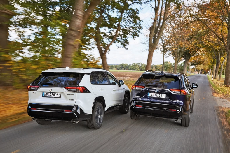 Porównanie hybrydowych SUV-ów plug-in: Suzuki Across i Toyota RAV4