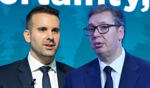 Aleksandar Vučić i Milojko Spajić