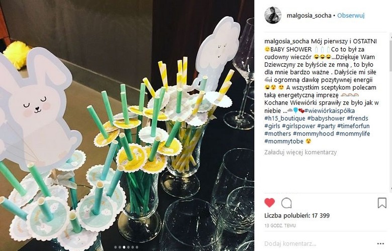 baby shower Małgorzaty Sochy