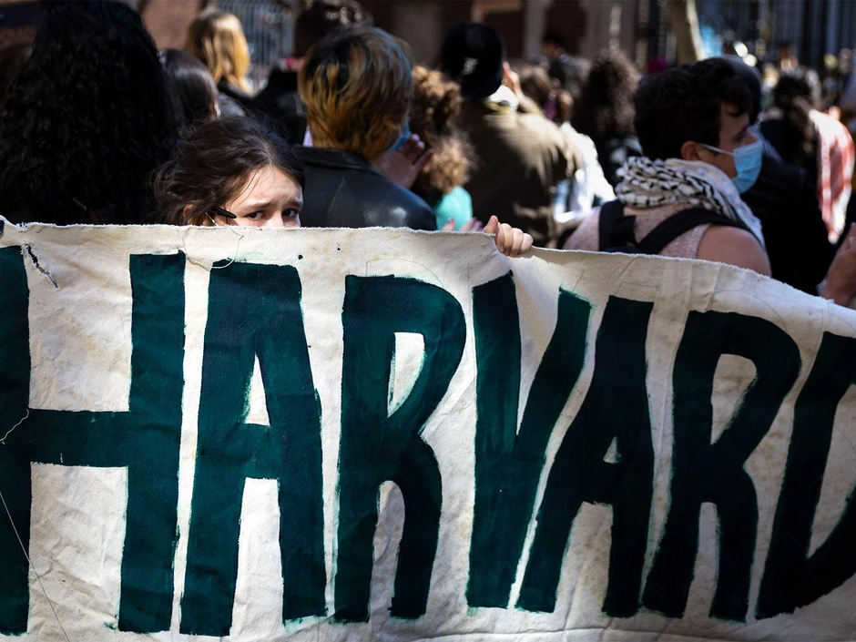 Demonstranti se okupljaju na Univerzitetu Harvard | Foto: Getty Images